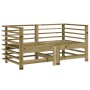 Garden corner sofas 2 pcs impregnated solid wood by , Modular outdoor sofas - Ref: Foro24-825638, Price: 114,21 €, Discount: %