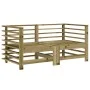 Garden corner sofas 2 pcs impregnated solid wood by , Modular outdoor sofas - Ref: Foro24-825638, Price: 113,03 €, Discount: %