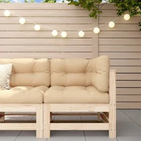 Garden corner sofa solid pine wood by , Modular outdoor sofas - Ref: Foro24-825604, Price: 71,77 €, Discount: %