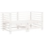 Garden corner sofas 2 pcs solid white pine wood by , Modular outdoor sofas - Ref: Foro24-825633, Price: 125,89 €, Discount: %