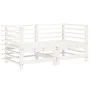 Garden corner sofas 2 pcs solid white pine wood by , Modular outdoor sofas - Ref: Foro24-825633, Price: 124,56 €, Discount: %