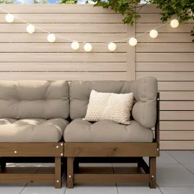 Ecksofa aus massivem Kiefernholz in Honigbraun von , Modulare Sofas für den Außenbereich - Ref: Foro24-825369, Preis: 71,73 €...