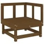 Ecksofa aus massivem Kiefernholz in Honigbraun von , Modulare Sofas für den Außenbereich - Ref: Foro24-825369, Preis: 71,73 €...