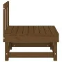 Mittelsofa aus massivem Kiefernholz in Honigbraun von , Modulare Sofas für den Außenbereich - Ref: Foro24-825376, Preis: 65,9...