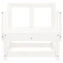 Garden armchairs 2 units solid white pine wood by , Modular outdoor sofas - Ref: Foro24-825388, Price: 99,47 €, Discount: %