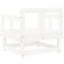 Gartensessel 2 Einheiten aus massivem weißem Kiefernholz von , Modulare Sofas für den Außenbereich - Ref: Foro24-825388, Prei...