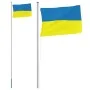 Aluminiumfahne und Mast der Ukraine 6,23 m von , Fahnen und Windsäcke - Ref: Foro24-3210073, Preis: 72,58 €, Rabatt: %