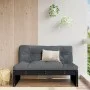 Central garden sofa solid black pine wood 120x80 cm by , Modular outdoor sofas - Ref: Foro24-825748, Price: 91,74 €, Discount: %