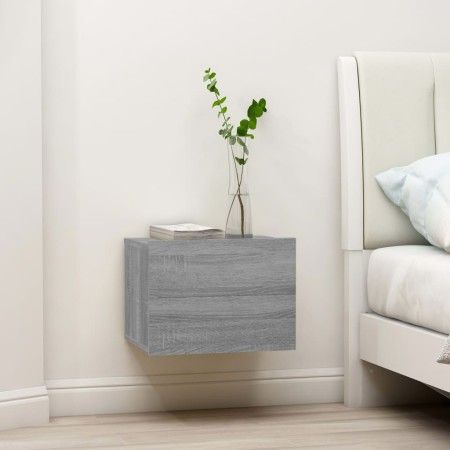 Nachttisch aus grauem Sonoma-Sperrholz, 40 x 30 x 30 cm von vidaXL, Nachttische - Ref: Foro24-815413, Preis: 33,41 €, Rabatt: %