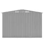 Grauer Gartenschuppen aus Metall, 257 x 489 x 181 cm von vidaXL, Schuppen - Ref: Foro24-143349, Preis: 583,67 €, Rabatt: %
