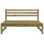 Zentrales Gartensofa aus imprägniertem Kiefernholz 120x80 cm von , Modulare Sofas für den Außenbereich - Ref: Foro24-825708, ...