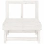 Sofá central de jardín madera maciza de pino blanco de , Sofás modulares de exterior - Ref: Foro24-825374, Precio: 64,72 €