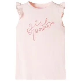 Soft pink ruffle sleeve children's t-shirt 140 by , Kids T-shirts - Ref: Foro24-11318, Price: 8,19 €, Discount: %