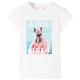 Ecrufarbenes Kinder-T-Shirt 140 von , Kinder-T-Shirts - Ref: Foro24-11223, Preis: 8,52 €, Rabatt: %