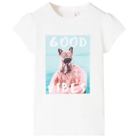 Ecru children's t-shirt 116 by , Kids T-shirts - Ref: Foro24-11221, Price: 8,52 €, Discount: %
