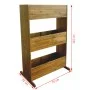 3-stöckiges Hochbeet aus massivem Akazienholz von vidaXL, Töpfe und Pflanzgefäße - Ref: Foro24-43792, Preis: 107,13 €, Rabatt: %
