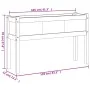 Pflanzgefäß mit Beinen aus massivem Weißkiefernholz, 110 x 31 x 70 cm von , Töpfe und Pflanzgefäße - Ref: Foro24-837566, Prei...