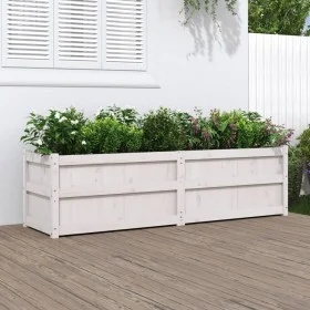Solid white pine wood planter 180x50x50 cm by , Pots and planters - Ref: Foro24-837505, Price: 184,17 €, Discount: %