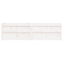 Jardinera de madera maciza de pino blanca 180x50x50 cm de , Maceteros y jardineras - Ref: Foro24-837505, Precio: 191,62 €