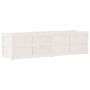 Jardinera de madera maciza de pino blanca 180x50x50 cm de , Maceteros y jardineras - Ref: Foro24-837505, Precio: 191,62 €