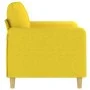 2 seater sofa in light yellow fabric 120 cm by , Sofas - Ref: Foro24-359475, Price: 199,65 €, Discount: %