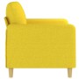 Sofá de 2 plazas de tela amarillo claro 120 cm de , Sofás - Ref: Foro24-359475, Precio: 202,60 €