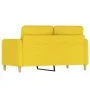 2 seater sofa in light yellow fabric 120 cm by , Sofas - Ref: Foro24-359475, Price: 199,65 €, Discount: %