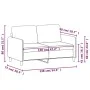 2 seater sofa in light yellow fabric 120 cm by , Sofas - Ref: Foro24-359475, Price: 199,65 €, Discount: %