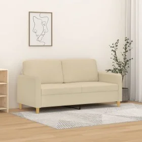 2-seater cream fabric sofa 140 cm by , Sofas - Ref: Foro24-359480, Price: 209,96 €, Discount: %