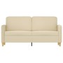 2-seater cream fabric sofa 140 cm by , Sofas - Ref: Foro24-359480, Price: 212,78 €, Discount: %