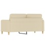2-seater cream fabric sofa 140 cm by , Sofas - Ref: Foro24-359480, Price: 212,78 €, Discount: %