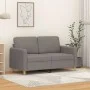 2-seater sofa in taupe gray fabric 120 cm by , Sofas - Ref: Foro24-359477, Price: 212,48 €, Discount: %