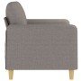 2-seater sofa in taupe gray fabric 120 cm by , Sofas - Ref: Foro24-359477, Price: 215,05 €, Discount: %