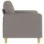2-seater sofa in taupe gray fabric 120 cm by , Sofas - Ref: Foro24-359477, Price: 212,48 €, Discount: %