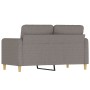 2-seater sofa in taupe gray fabric 120 cm by , Sofas - Ref: Foro24-359477, Price: 215,05 €, Discount: %