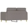 2-seater sofa in taupe gray fabric 120 cm by , Sofas - Ref: Foro24-359477, Price: 212,48 €, Discount: %