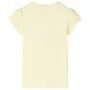 Camiseta infantil amarillo suave 128 de , Camisetas para niños - Ref: Foro24-10582, Precio: 8,24 €, Descuento: %