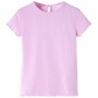 Camiseta infantil rosa claro 92