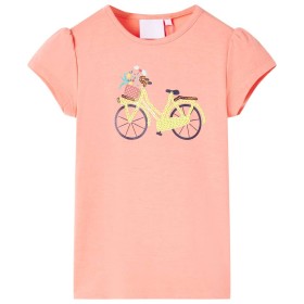Camiseta infantil coral neón 92