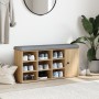 Schuhbank aus Holzwerkstoff Sonoma-Eiche 102x32x50 cm von , Bänke für Hallen und Lager - Ref: Foro24-835091, Preis: 90,21 €, ...