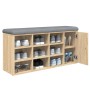 Schuhbank aus Holzwerkstoff Sonoma-Eiche 102x32x50 cm von , Bänke für Hallen und Lager - Ref: Foro24-835091, Preis: 90,21 €, ...