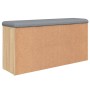 Schuhbank aus Holzwerkstoff Sonoma-Eiche 102x32x50 cm von , Bänke für Hallen und Lager - Ref: Foro24-835091, Preis: 90,21 €, ...
