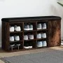Shoe bench engineered wood smoked oak 102x32x50 cm by , Benches for halls and storage - Ref: Foro24-835093, Price: 93,52 €, D...