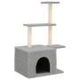 Katzenkratzbaum mit hellgrauen Sisalstämmen 110 cm von , Katzenmöbel - Ref: Foro24-172104, Preis: 27,49 €, Rabatt: %