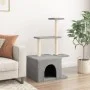 Cat scratching post with light gray sisal posts 110 cm by , Cat furniture - Ref: Foro24-172104, Price: 28,70 €, Discount: %