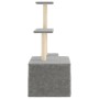 Cat scratching post with light gray sisal posts 110 cm by , Cat furniture - Ref: Foro24-172104, Price: 27,49 €, Discount: %
