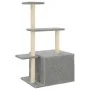 Cat scratching post with light gray sisal posts 110 cm by , Cat furniture - Ref: Foro24-172104, Price: 28,70 €, Discount: %