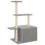 Katzenkratzbaum mit hellgrauen Sisalstämmen 110 cm von , Katzenmöbel - Ref: Foro24-172104, Preis: 27,49 €, Rabatt: %