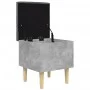 Betongraue Holzbank mit Stauraum, 42 x 42 x 46 cm von , Bänke für Hallen und Lager - Ref: Foro24-835064, Preis: 44,61 €, Raba...