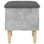 Concrete gray engineered wood bench with storage 42x42x46cm by , Benches for halls and storage - Ref: Foro24-835064, Price: 4...